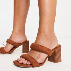 ASOS Velvet Block Heel